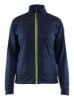 Afbeeldingen van BLÅKLÄDER Sweater service dames met rits 3394 donker marineblauw/High Vis geel 2XL