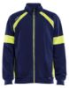 Afbeeldingen van BLÅKLÄDER Sweater Visible met rits 3567 marineblauw/High Vis geel M