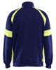 Afbeeldingen van BLÅKLÄDER Sweater Visible met rits 3567 marineblauw/High Vis geel M
