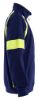 Afbeeldingen van BLÅKLÄDER Sweater Visible met rits 3567 marineblauw/High Vis geel M