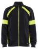 Afbeeldingen van BLÅKLÄDER Sweater Visible met rits 3567 zwart/High Vis geel 5XL