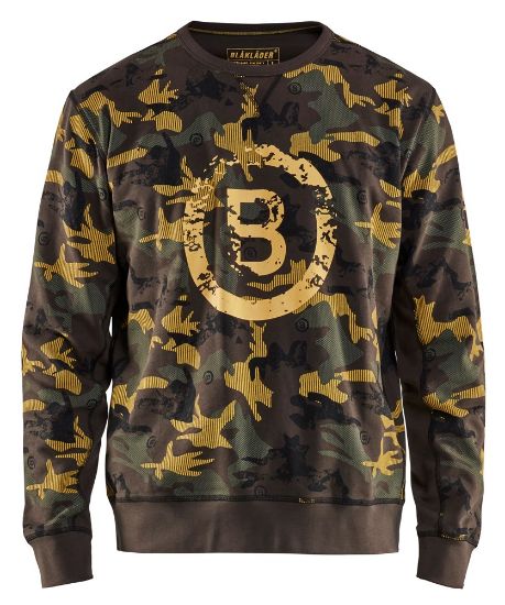 Afbeeldingen van BLÅKLÄDER Sweatshirt 9408 groen/zwart M