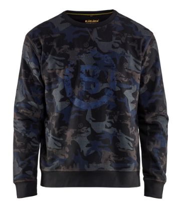 Afbeeldingen van BLÅKLÄDER Sweatshirt 9408 zwart/donkergrijs XL