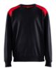 Afbeeldingen van BLÅKLÄDER Sweatshirt bi-colour 3580 zwart/rood 4XL