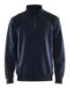 Afbeeldingen van BLÅKLÄDER Sweatshirt bi-colour met halve rits 3353 donker marineblauw/zwart M