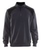 Afbeeldingen van BLÅKLÄDER Sweatshirt bi-colour met halve rits 3353 medium grijs/zwart L