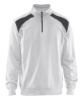 Afbeeldingen van BLÅKLÄDER Sweatshirt bi-colour met halve rits 3353 wit/donkergrijs S