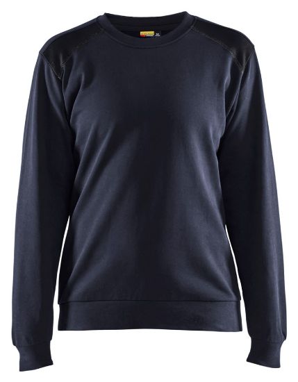 Afbeeldingen van BLÅKLÄDER Sweatshirt dames bi-colour 3408 donker marineblauw/zwart XS