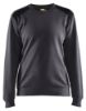 Afbeeldingen van BLÅKLÄDER Sweatshirt dames bi-colour 3408 medium grijs/zwart 2XL