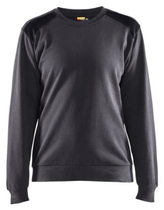 Afbeeldingen van BLÅKLÄDER Sweatshirt dames bi-colour 3408 medium grijs/zwart 2XL