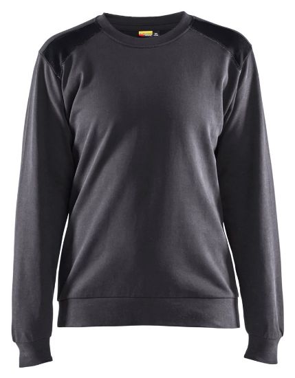 Afbeeldingen van BLÅKLÄDER Sweatshirt dames bi-colour 3408 medium grijs/zwart 2XL