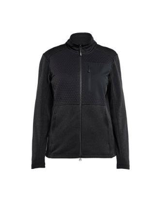 Afbeeldingen van BLÅKLÄDER Sweatshirt dames met hele rits 3549 zwart XL