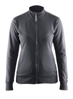 Afbeeldingen van BLÅKLÄDER Sweatshirt dames met rits 3372 donkergrijs 2XL