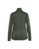 Afbeeldingen van BLÅKLÄDER Sweatshirt dames met rits 3549 herfstgroen/zwart 3XL