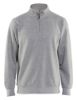 Afbeeldingen van BLÅKLÄDER Sweatshirt jersey met halve rits 3365 grijs mêlee XL