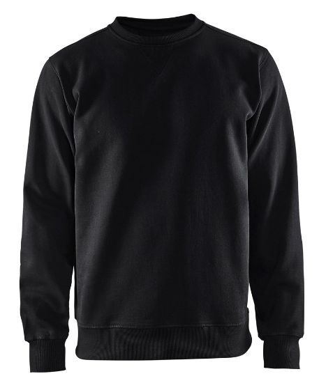 Afbeeldingen van BLÅKLÄDER Sweatshirt jersey ronde hals 3364 zwart 2XL