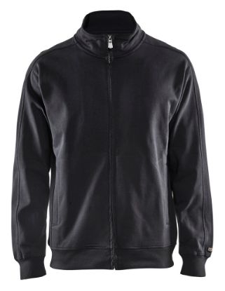 Afbeeldingen van BLÅKLÄDER Sweatshirt lange rits 3349 zwart 4XL