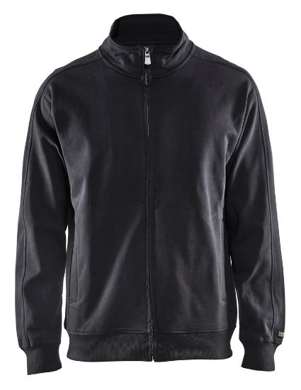 Afbeeldingen van BLÅKLÄDER Sweatshirt lange rits 3349 zwart 4XL