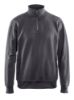 Afbeeldingen van BLÅKLÄDER Sweatshirt met halve rits 3369 donkergrijs M