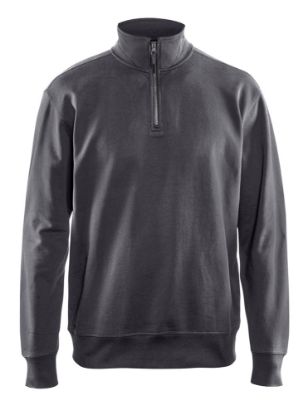 Afbeeldingen van BLÅKLÄDER Sweatshirt met halve rits 3369 donkergrijs 3XL
