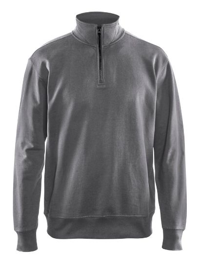 Afbeeldingen van BLÅKLÄDER Sweatshirt met halve rits 3369 grijs L