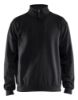 Afbeeldingen van BLÅKLÄDER Sweatshirt met halve rits 3587 zwart 4XL
