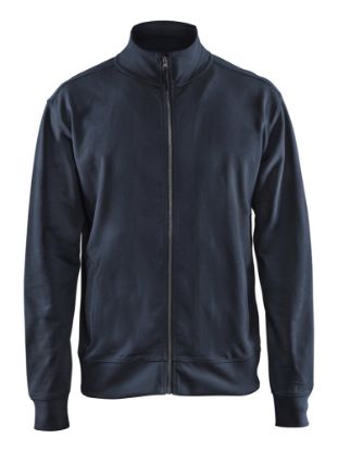 Afbeeldingen van BLÅKLÄDER Sweatshirt met rits 3371 donker marineblauw 4XL