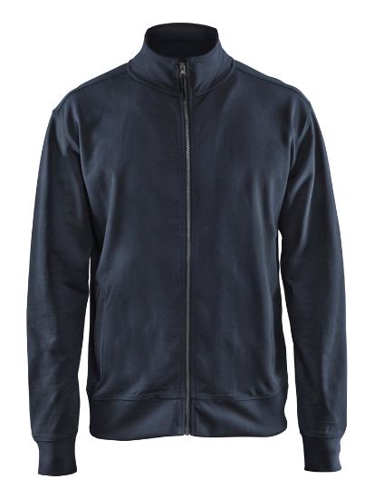 Afbeeldingen van BLÅKLÄDER Sweatshirt met rits 3371 donker marineblauw S