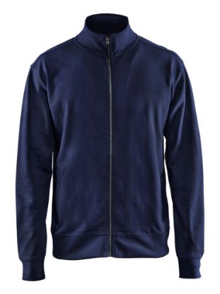 Afbeeldingen van BLÅKLÄDER Sweatshirt met rits 3371 marineblauw 2XL