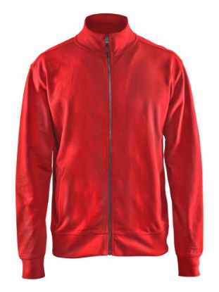 Afbeeldingen van BLÅKLÄDER Sweatshirt met rits 3371 rood 2XL