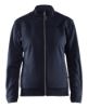 Afbeeldingen van BLÅKLÄDER Sweatshirt service dames met rits 3394 donker marineblauw/zwart 2XL