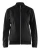 Afbeeldingen van BLÅKLÄDER Sweatshirt service dames met rits 3394 zwart/donkergrijs XS