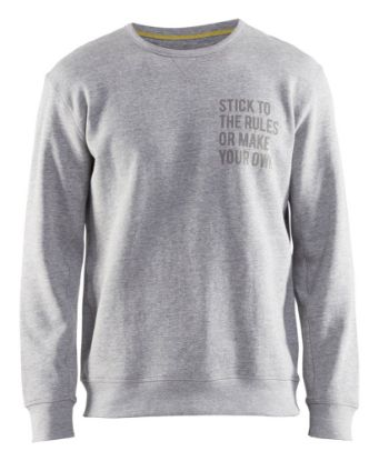 Afbeeldingen van BLÅKLÄDER Sweatshirt 'Stick to the Rules' 9185 grijs mêlee XL