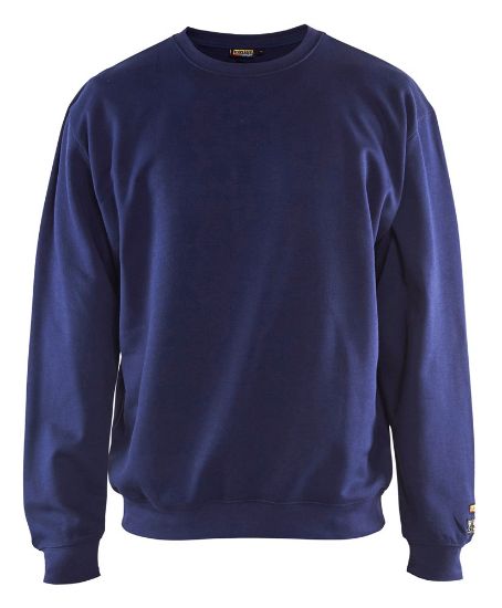 Afbeeldingen van BLÅKLÄDER Sweatshirt vlamvertragend 3074 marineblauw M