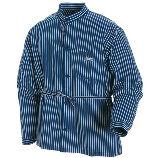 Afbeeldingen van BLÅKLÄDER Timmermansoverhemd 3250 marineblauw/wit M