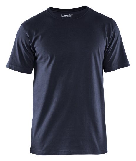 Afbeeldingen van BLÅKLÄDER T-shirt 3325 donker marineblauw M 5x