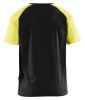 Afbeeldingen van BLÅKLÄDER T-shirt 3515 zwart/High Vis geel 6XL