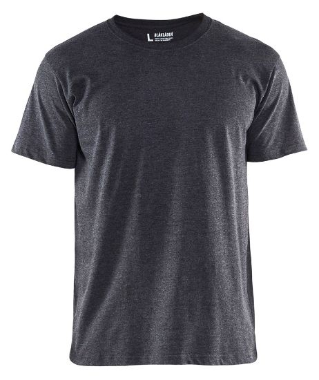 Afbeeldingen van BLÅKLÄDER T-shirt 3525 zwart mêlee M