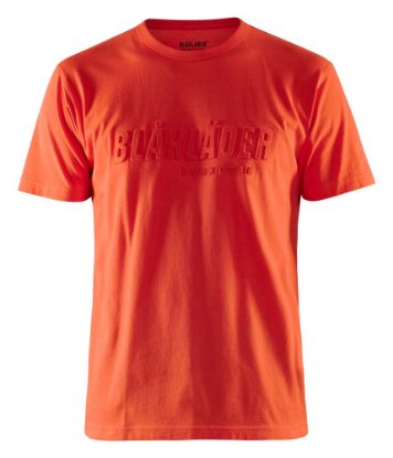 Afbeeldingen van BLÅKLÄDER T-shirt 3D 3531 oranjerood 4XL