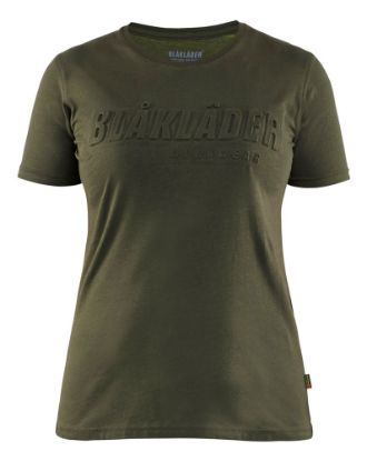 Afbeeldingen van BLÅKLÄDER T-shirt 3D dames 3431 donker herfstgroen 2XL