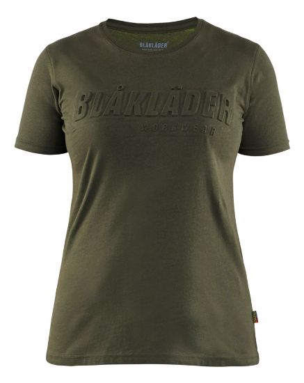 Afbeeldingen van BLÅKLÄDER T-shirt 3D dames 3431 donker herfstgroen S