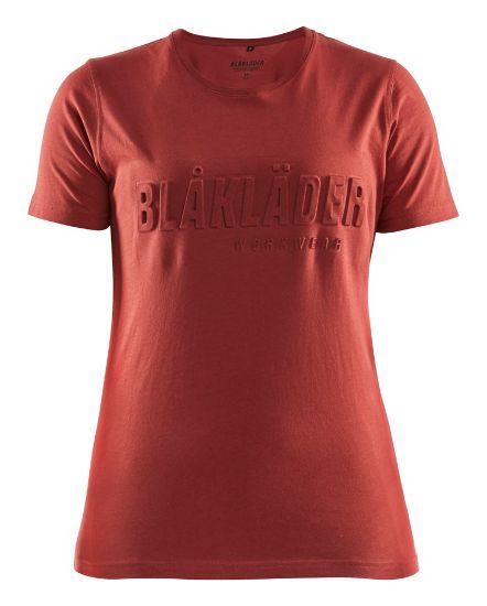 Afbeeldingen van BLÅKLÄDER T-shirt 3D dames 3431 gebrand rood XS