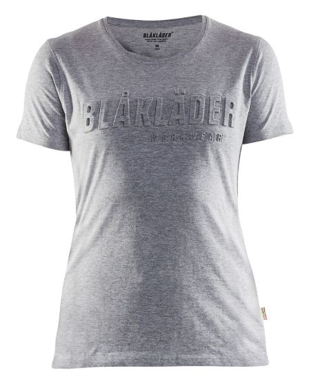 Afbeeldingen van BLÅKLÄDER T-shirt 3D dames 3431 grijs mêlee 2XL