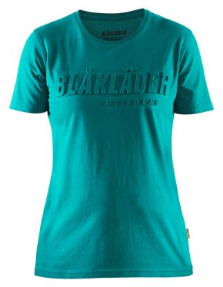 Afbeeldingen van BLÅKLÄDER T-shirt 3D dames 3431 groenblauw S