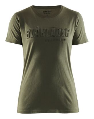 Afbeeldingen van BLÅKLÄDER T-shirt 3D dames 3431 herfstgroen 2XL