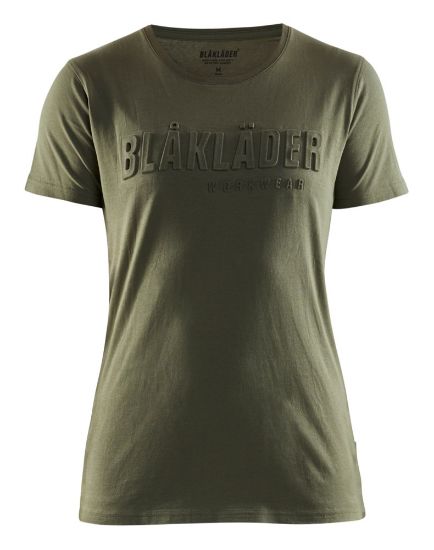 Afbeeldingen van BLÅKLÄDER T-shirt 3D dames 3431 herfstgroen M