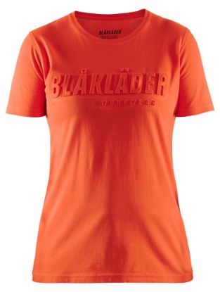 Afbeeldingen van BLÅKLÄDER T-shirt 3D dames 3431 oranjerood 2XL