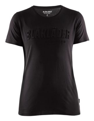 Afbeeldingen van BLÅKLÄDER T-shirt 3D dames 3431 zwart 3XL