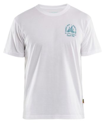 Afbeeldingen van BLÅKLÄDER T-shirt Beach Club 9419 wit 3XL