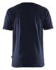 Afbeeldingen van BLÅKLÄDER T-shirt bi-colour 3379 donker marineblauw/High Vis geel S